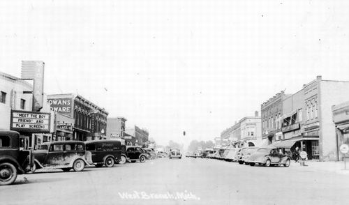 West Branch Cinema (Midstate Theater, Mid State Theater) - Old Photo Of Mid-State